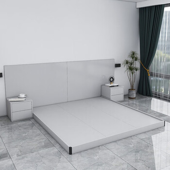 成海舒居 日式ins床loft低矮床落地床阁楼榻榻米地台床复式公寓1.