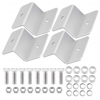 家用光伏板z型支架 光伏铝合金z型支撑架 家用光伏板支撑架 白色 一组