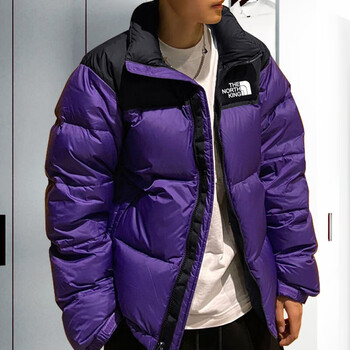 北面thenorthface1996美版北面羽绒服男女冬季700蓬加厚保紫色m
