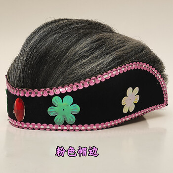 小品老太太头饰 戏剧媒婆假发头套媒婆头饰老太婆帽子假发老奶奶 款