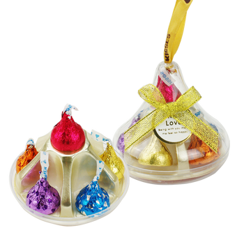 hersheys巧克力喜糖成品6粒圆锥水滴亚克力款生日情人节520礼物礼盒