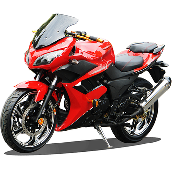 摩托车大跑车2代地平线公路趴赛 街车重型机车400原公告可上牌 红色