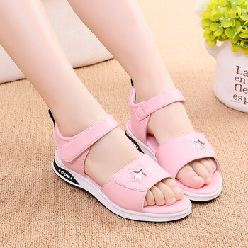 春夏新款女童凉鞋夏季2022时尚公主鞋韩版中大童软底小女孩学生沙滩鞋