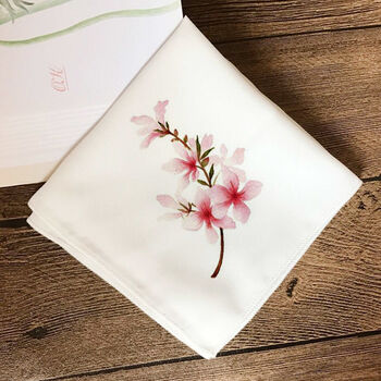 苏绣diy桃花手帕套件【图片 价格 品牌 报价】-京东