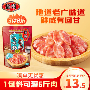 桥头广味香肠调料300g腊肠烤肠不辣调料灌肠调料一袋可做6斤