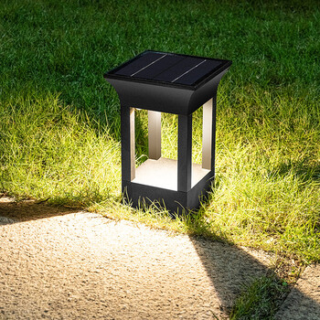 广义太阳能庭院灯户外防水花园灯led家用别墅庭院灯小区园林草坪灯220