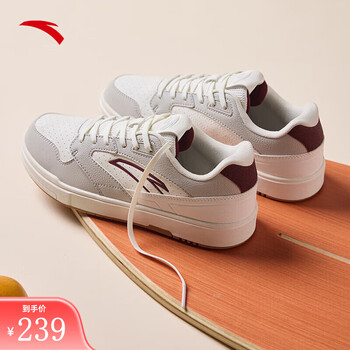 夏季低帮女士休闲板鞋小白鞋情侣运动鞋子 象牙白/一度灰/绛红色-2 6