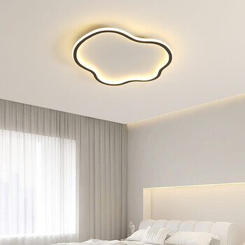 凡甄创意云朵卧室灯 led吸顶灯极简房间次卧灯具广东中山灯饰 沙黑40