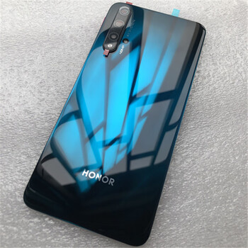 荔新适用于荣耀20pro后电池盖yalal10玻璃后屏手机后壳荣耀20后盖蓝水