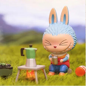 labubu精灵野外旅行系列野营盲盒摆件 火堆【图片 价格