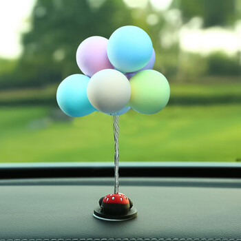网红女神萌萌创意告白气球汽车摆件车载个性漂亮女生车上装饰品车内车