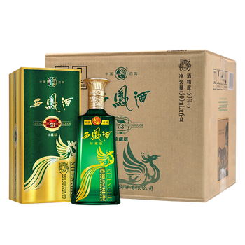 西凤酒53度西凤旗帜珍藏版凤香型高度白酒招待宴请推荐用酒53度珍藏版