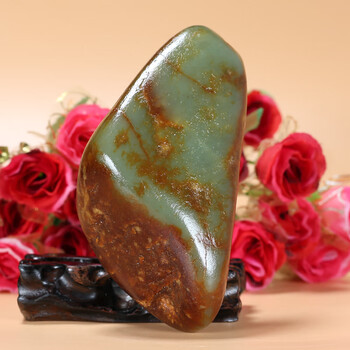 珠宝严选送礼官方推荐和田玉沙枣青原石原料毛料明料手把件男士玉石