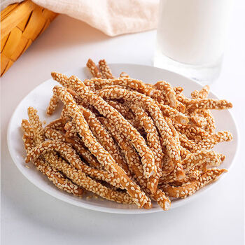 无蔗糖芝麻条老式传统营养零食芝麻棍咸味小吃香脆怀旧零食无蔗糖芝麻