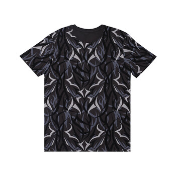 clot弹跳潮人clotxalienegra上海限定荆棘短袖男女潮陈冠希同款t恤黑