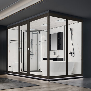 爱尚lm907整体卫生间集成卫浴一体式简易玻璃淋浴房宾馆宿舍浴室装修