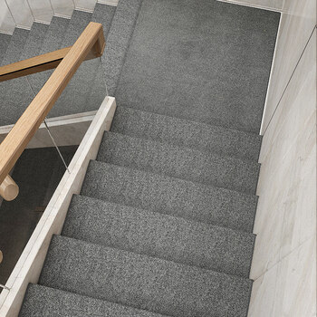 实木楼梯踏步防滑垫洁初纯色楼梯踏步垫复式实木脚垫免胶自粘防滑家用