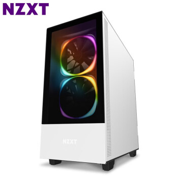 恩杰nzxt H510 H510elite 中塔atx机箱 钢化玻璃侧板 280支持水冷 H510 白色 Elite X63 280mm冷排 可旋转logo冷头 图片价格品牌报价 京东