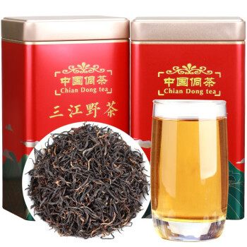 屹宏（yihong）三江野茶花果香兰型 广西柳州三江红茶罐装 布央高山小种功夫浓香 500g
