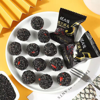 weierli悦大侠黑芝麻丸坚果丸子健康休闲小零食 120颗