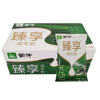 蒙牛臻享浓牛奶无菌枕230mlx16袋 利乐枕 3.