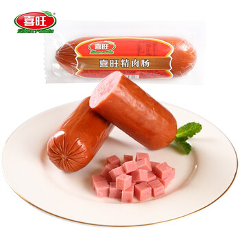 喜旺精肉肠280g4袋火腿肠切片肉肠早餐切片肠午餐伴侣开袋即食休闲