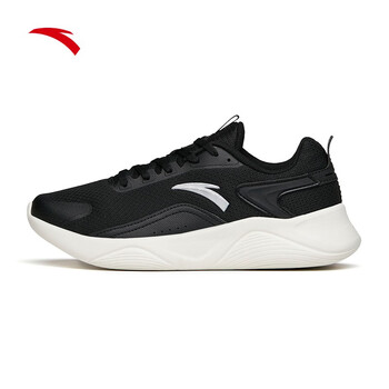 安踏舒适跑鞋女夏季减震轻便运动鞋休闲慢跑鞋 黑-1 5(女35.5)