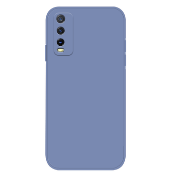 v2065a防摔软壳硅胶套男女潮款简约直边全包卡通 薰衣草灰-纯色(单壳)