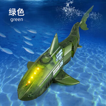 遥控潜水艇 可摄像可下潜抖音儿童玩具船电动水上鲨鱼船防水模型