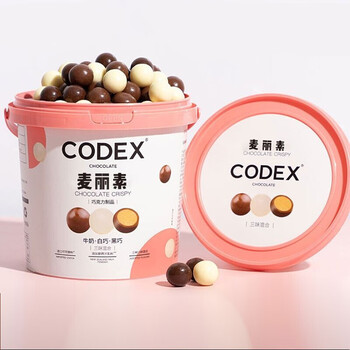 麦丽素澳洲麦提莎熊一君codex库德士黑白牛奶芝士麦丽素巧克力豆520g