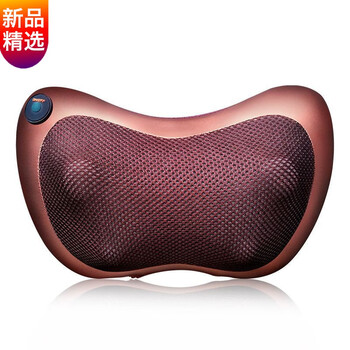 圣诞年礼品新款颈椎智能肩仪颈部多功能家用电动按摩枕头车载靠枕按摩枕8头彩灯 射灯 咖啡色 图片价格品牌报价 京东