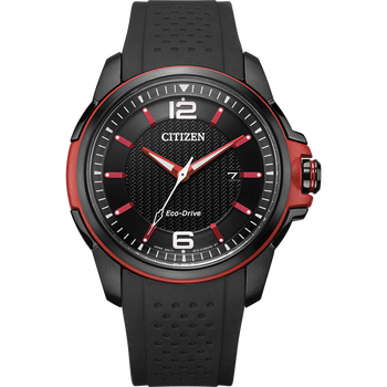 西铁城日本运动休闲炫酷蓝日期显示光动能手表男aw1655aw165802e