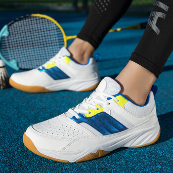 汽排球鞋男女气垫拔河广场舞广播体操工间赛专用运动鞋白蓝36