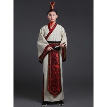 抒融三国服装 春秋战国演义大臣官服秦汉古代文官影视演出服成人礼唐 浅灰色 S155-160【图片 价格 品牌 报价】-京东