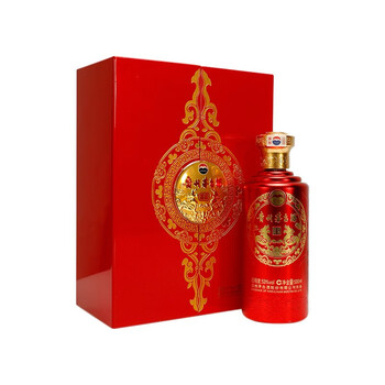 贵州茅台酒 53度 茅台贵宾礼盒 红龙贵宾 酱香型白酒 500ml 红贵宾