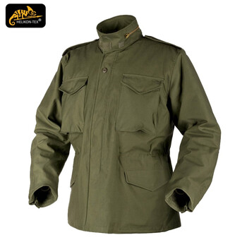 赫利肯helikon战地风衣经典m65保暖外套m65加厚防风防水大衣军绿l