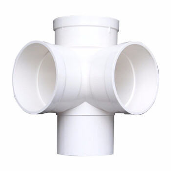 pvc内外插直接弯头三通排水管接头下水管缩口直插堵头配件驼色 110缩