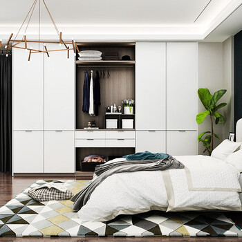 志邦衣柜推拉门储物柜卧室衣柜整体衣柜衣帽间定制简约现代全屋特惠