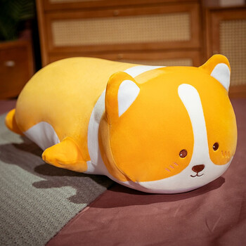 抱枕被子两用多功能午睡枕头空调毯子珊瑚绒个性可爱靠垫 柯基抱枕 60