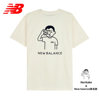 newbalancenoritake联名t恤男款女款纯棉短袖休闲上衣am