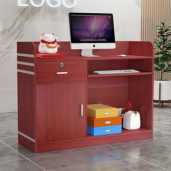 恋路公司前台接待台简约现代前台桌收银台柜台服装店小型便利店美发店美容院奶茶店蛋糕店饭店红柚木色 装饰条款 100x38x90cm 图片价格品牌报价 京东