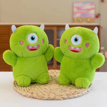 八寸抓娃娃机公仔婚庆抛洒毛绒玩具活动礼品地推小玩偶儿童 大眼怪