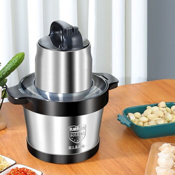 小米mi生态同款6升不锈钢电动绞肉机家用商用大容量碎肉辣椒酱绞馅大