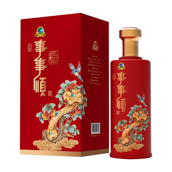 古井事事顺·六星(红瓶)42度浓香型白酒500ml古井贡酒股份有限公司 单