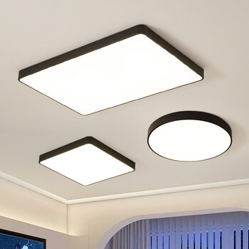 现代简约客厅灯led吸顶灯长方形北欧卧室灯过道阳台灯餐厅灯超薄 方形