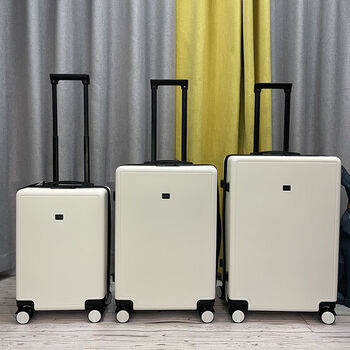 尹琪登机超轻行李箱20静音女24英寸密码拉链日系26拉杆箱定制白色26寸