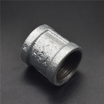 管古直通热镀锌水管铁接头配件内丝直接4分一寸半6分水管接头管箍