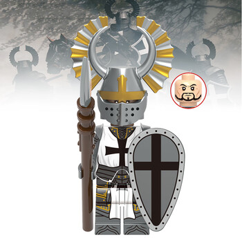 兼容乐高x0348骑士中古世纪帝国古代士兵人偶拼装积木儿童玩具 2001