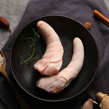 新鲜短猪尾巴2斤整根生猪短尾巴农家散养土猪现杀速冻去毛猪尾巴猪