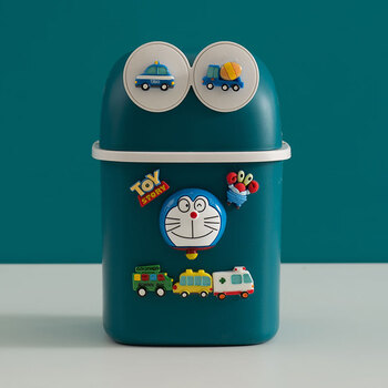 卡通动漫垃圾桶可爱卡通垃圾桶卧室客厅创意大号厕所卫生间纸篓有盖
